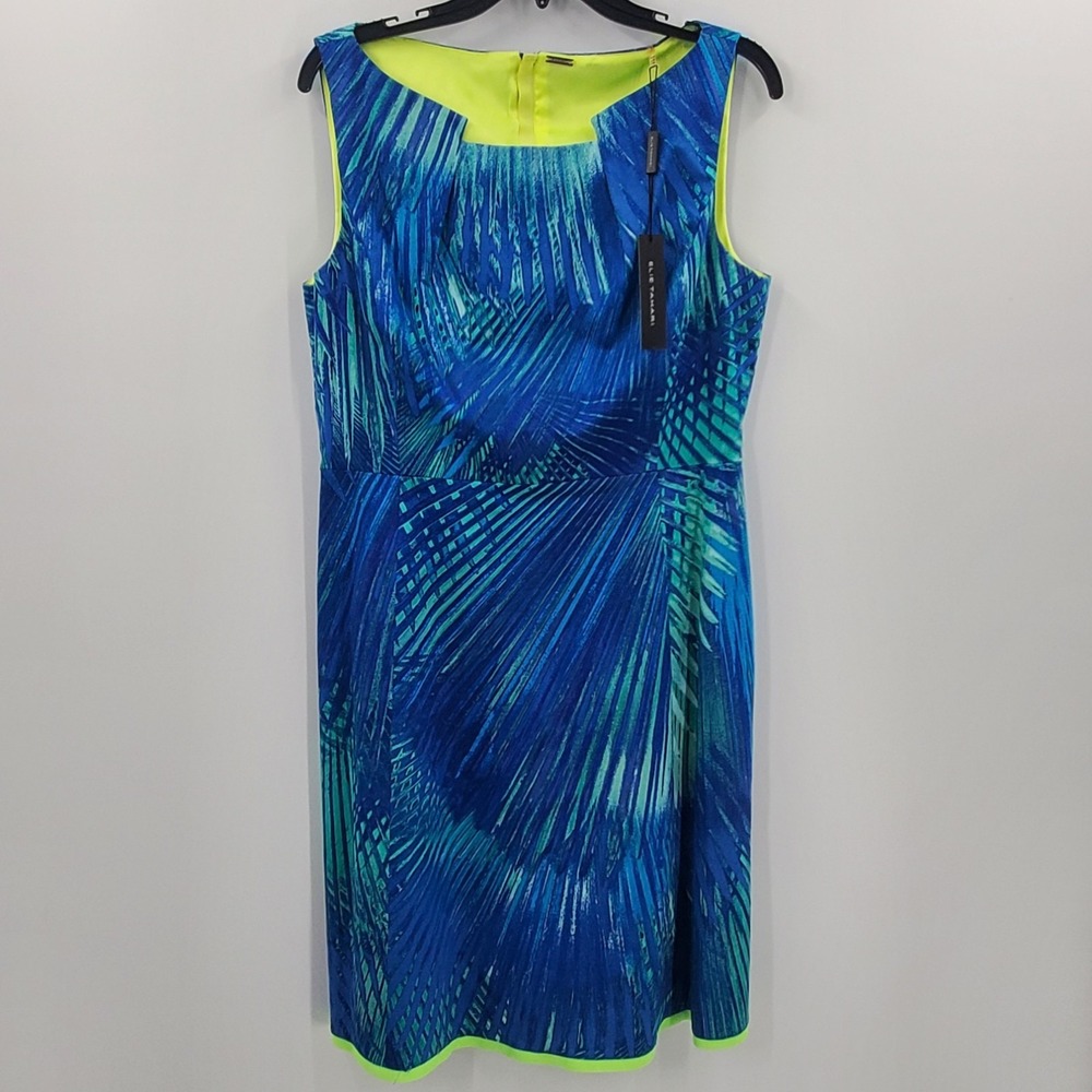 Women's Elie Tahari Nora Printed Sheath Dress Size 12 NEW
